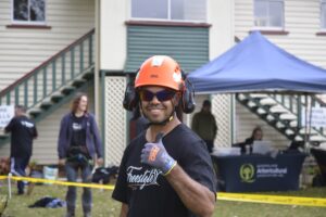 QAA climbing volunteer. Image: TF