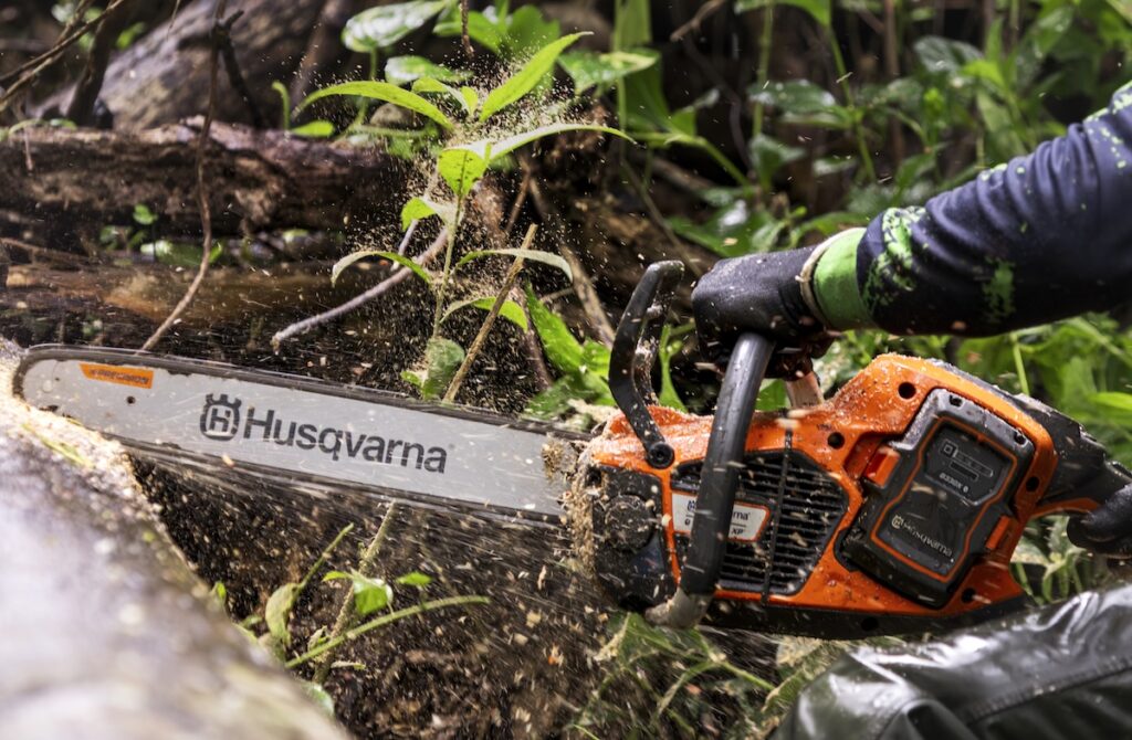 Husqvarna technology in the form of the T/542iXP® Battery Chainsaw was a cornerstone tool. Image: Husqvarna