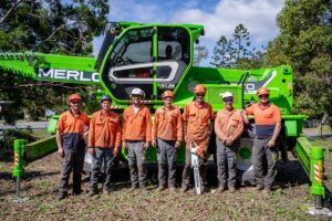 The Bush and Beach Tree Servicescrew and the new Merlo Roto 50.26S can look forward to increased effectiveness and business longevity. Image: Bush to Beach Tree Services/Leeroy Todd Photography