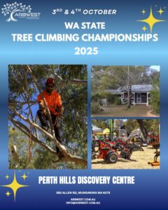 WA State Tree Climbing Championships entries are open. Image: ArbWest