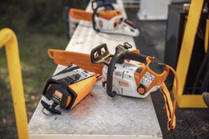 Continued expansion of thebattery range is complementary to the petrol heritage that built the STIHL brand. Image: STIHL centenary