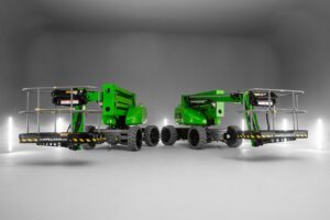 The H2E lifts, not yet available in Australia,are the first in the HeightRider range to feature all-electric drive and hydrogen fuel cell technology. Imnage: Niftylift