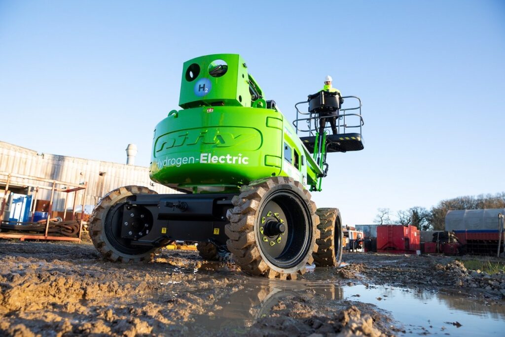 Niftylift’s introduction of hydrogen electric mobile EWPs marks a step towards more sustainable use. Image: Niftylift