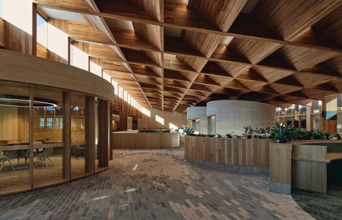 The Forest, part of the University of Tasmania’s Hobart campus, has taken out two named awards at the Tasmanian Architecture Awards. Image: Peter Bennetts