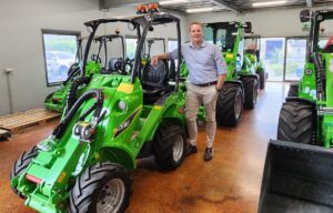 Vernon Gage, Sales Manager at Avant Equipment has machines ideal for preparing for storm season. Image: Askew Trees