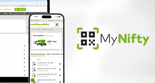 MyNifty makes it easier to locate the right information for a specific machine model. Image: Niftylift