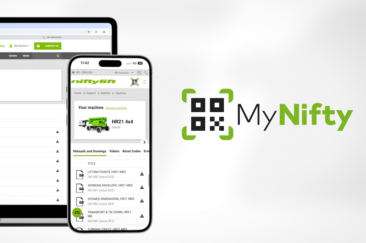 Niftylift launches MyNifty global machine support hub