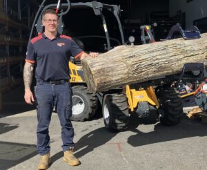 Rob Thompson of Schaffer Loaders Australia knows about preparing for storm season. Image: Schaffer Loaders