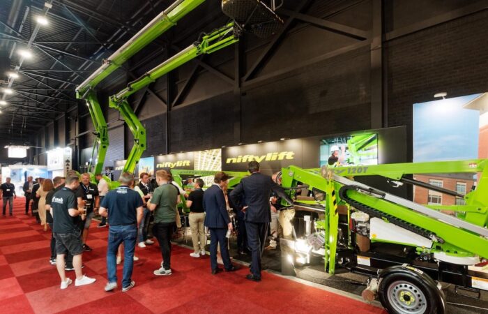Niftylift stand at the previous APEX exhibition in 2023. Image: Niftylift